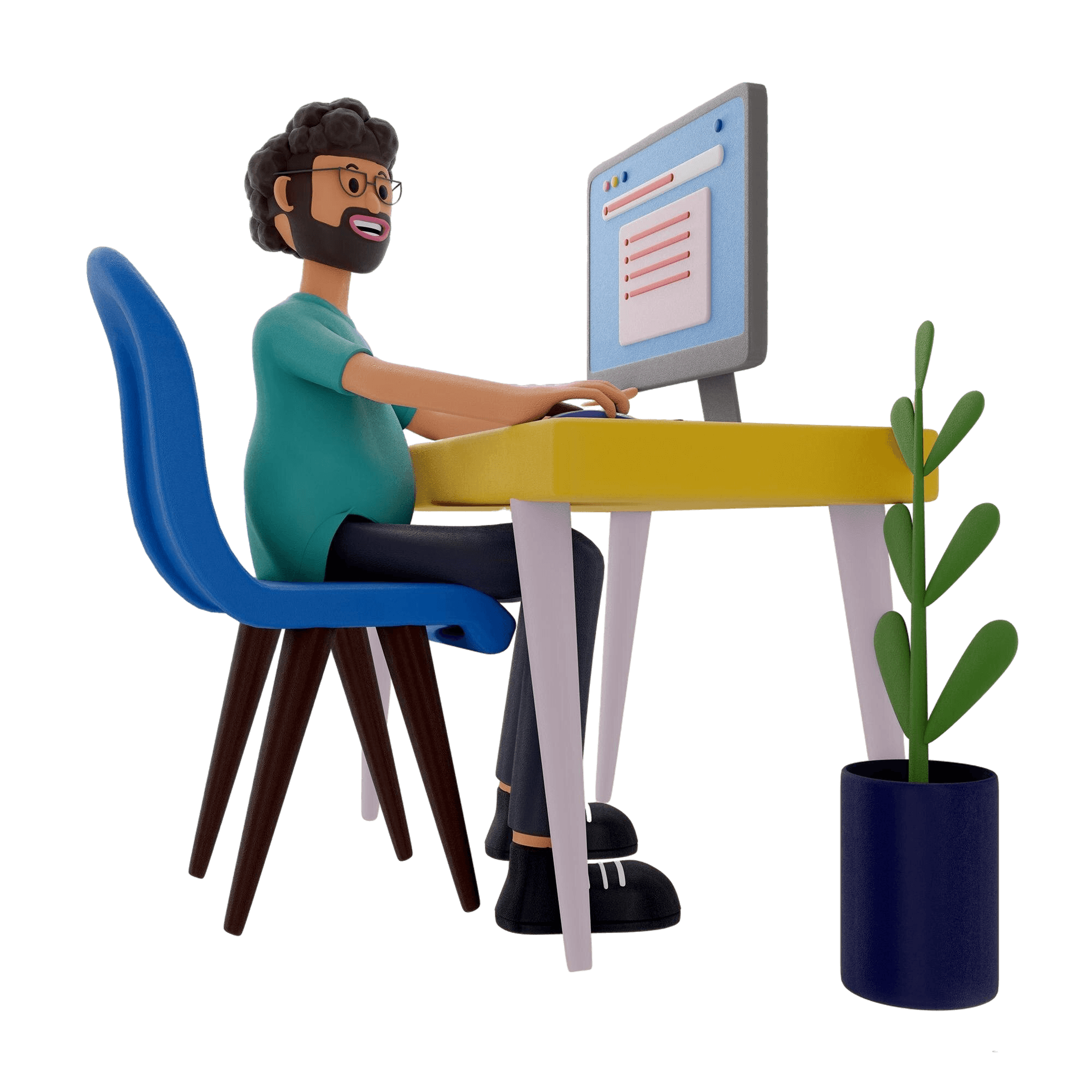 illustration developer male